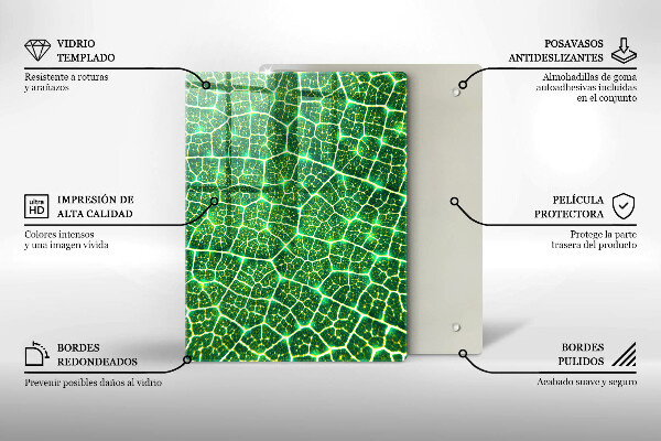 Zaščitna plošča za štedilnik Struktura listov