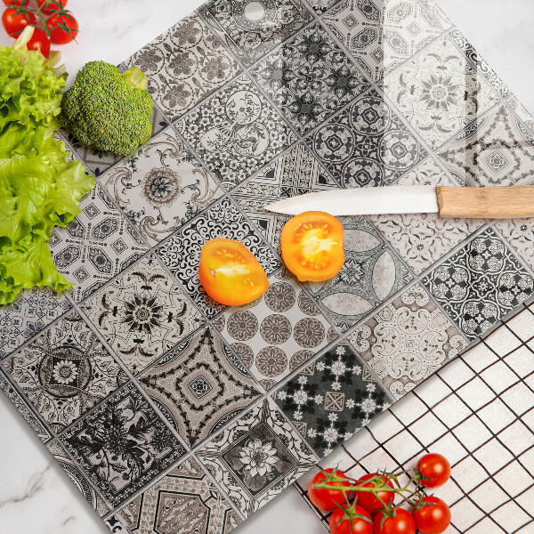 Zaščitna steklena plošča za štedilnik Dekorativne ploščice