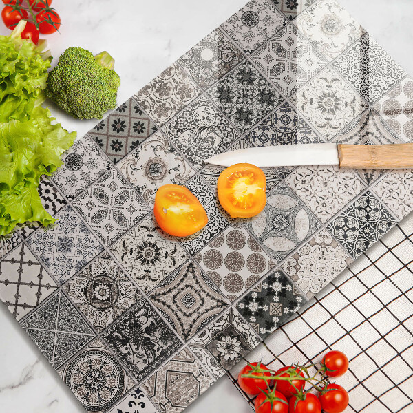 Zaščitna steklena plošča za štedilnik Dekorativne ploščice