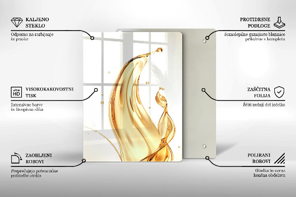 Zaščitna plošča za štedilnik olivno olje