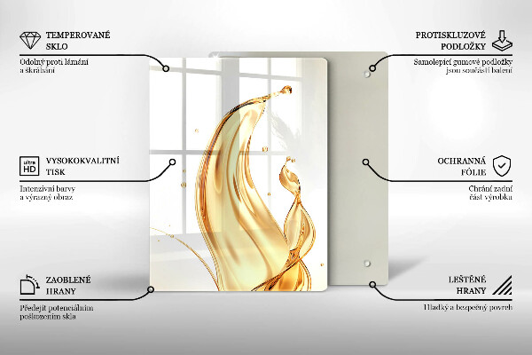 Zaščitna plošča za štedilnik olivno olje