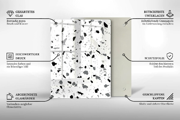 Zaščitna plošča za štedilnik Dekorativna kamenina