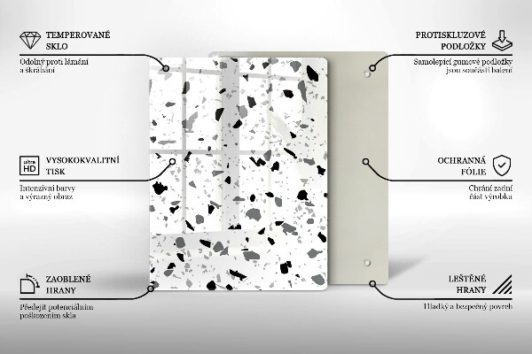 Zaščitna plošča za štedilnik Dekorativna kamenina
