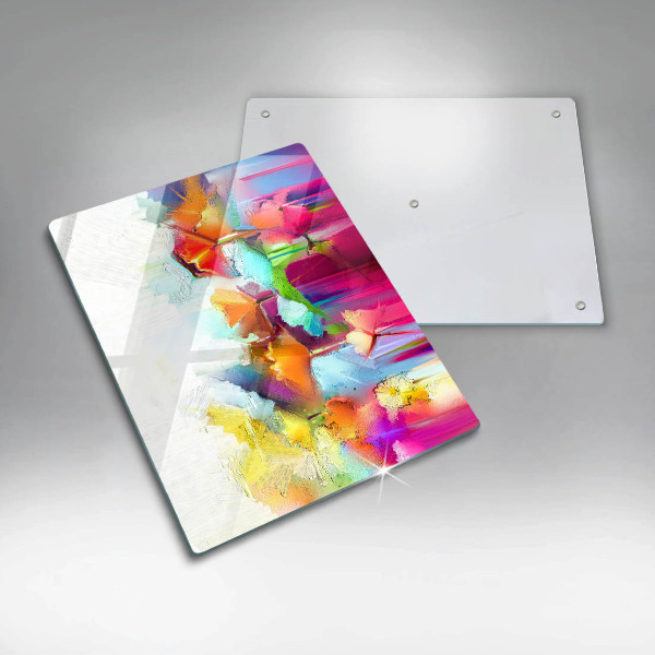 Zaščitna plošča za štedilnik Poslikane rože