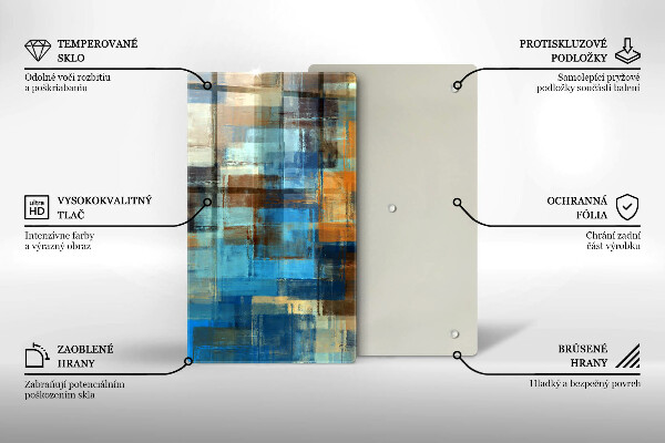 Zaščitna plošča za štedilnik Poslikano ozadje