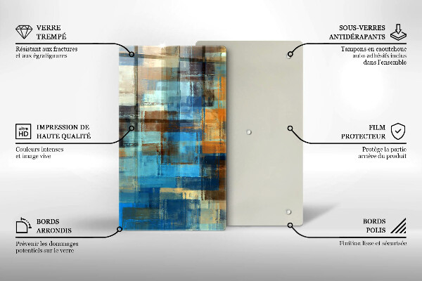 Zaščitna plošča za štedilnik Poslikano ozadje