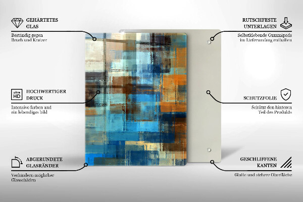 Zaščitna plošča za štedilnik Poslikano ozadje