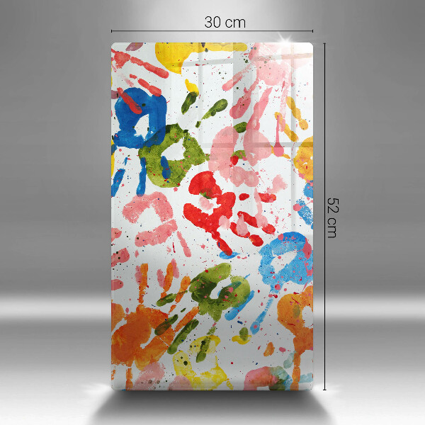 Zaščitna steklena plošča za štedilnik Sledi otroških rok