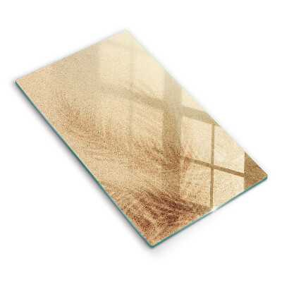 Zaščitna steklena plošča za štedilnik Počitnice na peščeni plaži