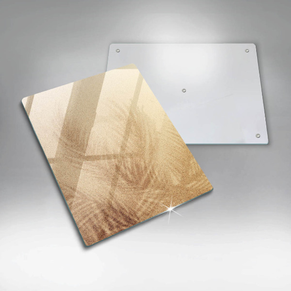 Zaščitna steklena plošča za štedilnik Počitnice na peščeni plaži