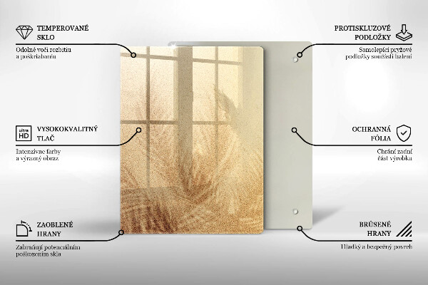 Zaščitna steklena plošča za štedilnik Počitnice na peščeni plaži