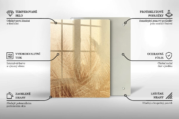 Zaščitna steklena plošča za štedilnik Počitnice na peščeni plaži