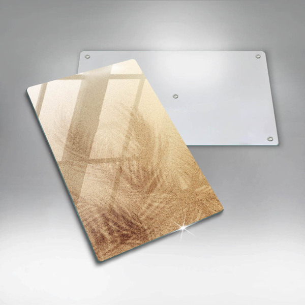 Zaščitna steklena plošča za štedilnik Počitnice na peščeni plaži