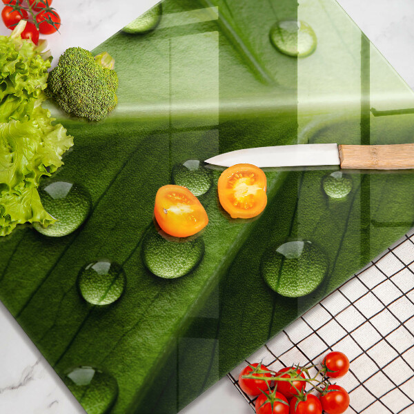 Zaščitna plošča za štedilnik Narava rosa in list