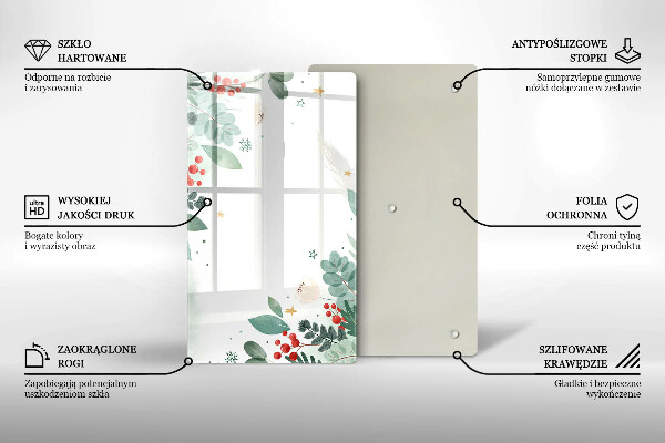 Zaščitna plošča za štedilnik Akvarelni listi