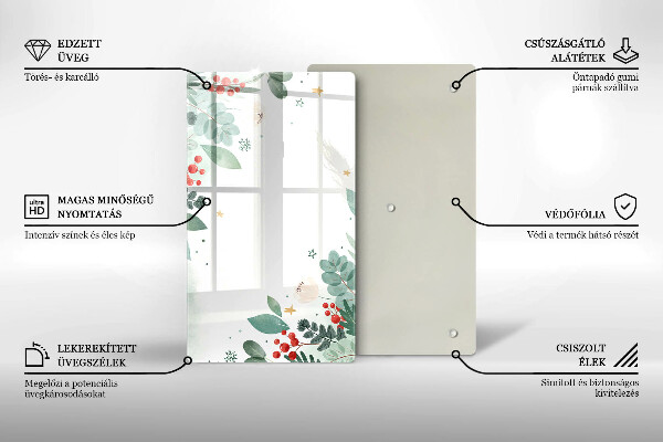 Zaščitna plošča za štedilnik Akvarelni listi