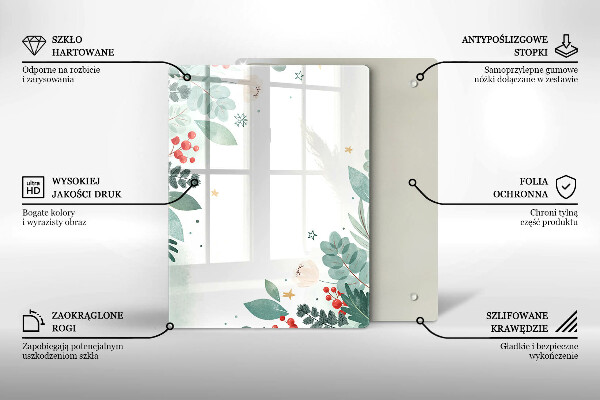 Zaščitna plošča za štedilnik Akvarelni listi