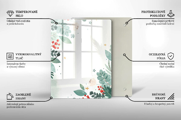 Zaščitna plošča za štedilnik Akvarelni listi