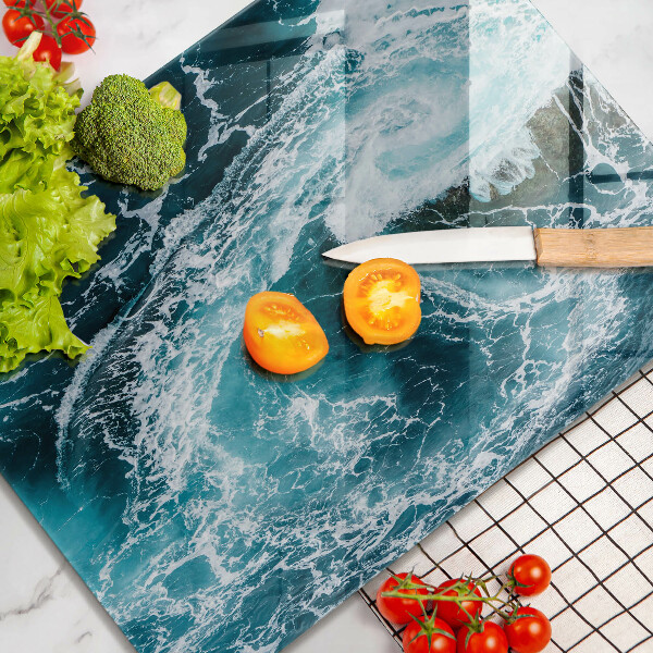 Zaščitna plošča za štedilnik Peneči se valovi vode