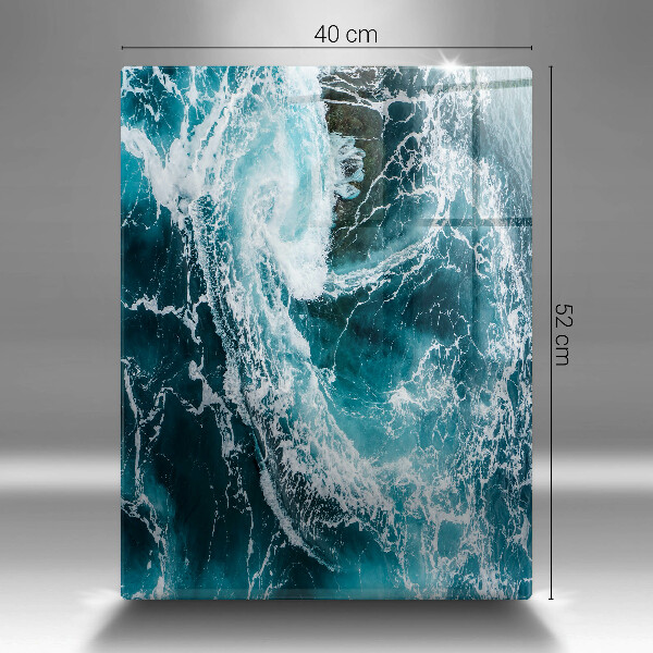 Zaščitna plošča za štedilnik Peneči se valovi vode