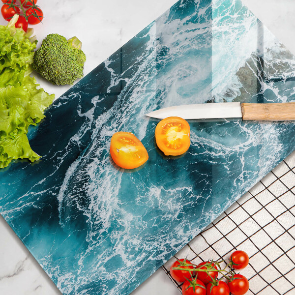 Zaščitna plošča za štedilnik Peneči se valovi vode