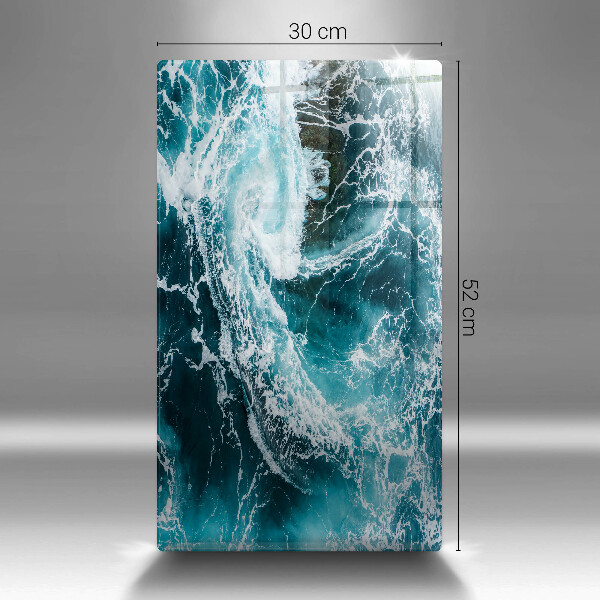 Zaščitna plošča za štedilnik Peneči se valovi vode