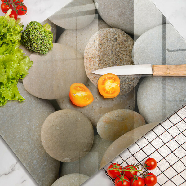 Zaščitna plošča za štedilnik Vzorec ovalnih kamnov