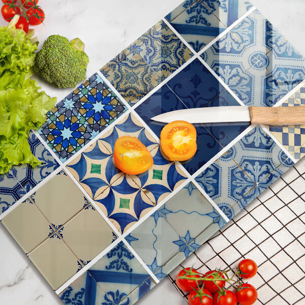 Zaščitna steklena plošča za štedilnik Dekorativne ploščice ploščice