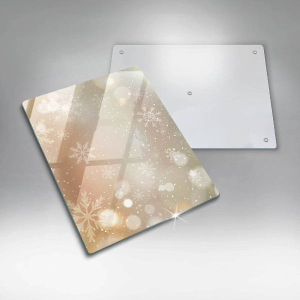 Zaščitna steklena plošča za štedilnik Snežinke