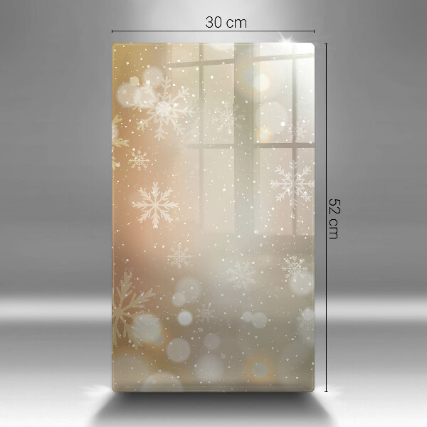 Zaščitna steklena plošča za štedilnik Snežinke