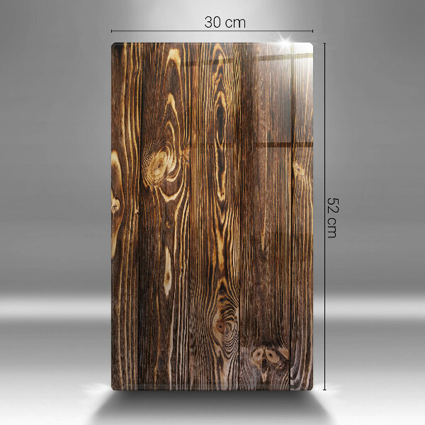 Zaščitna steklena plošča za štedilnik Tekstura lesa