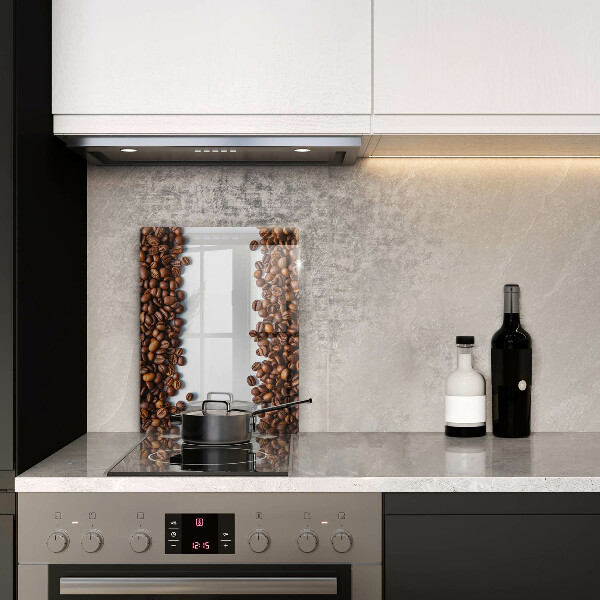 Zaščitna steklena plošča za štedilnik Kavna zrna