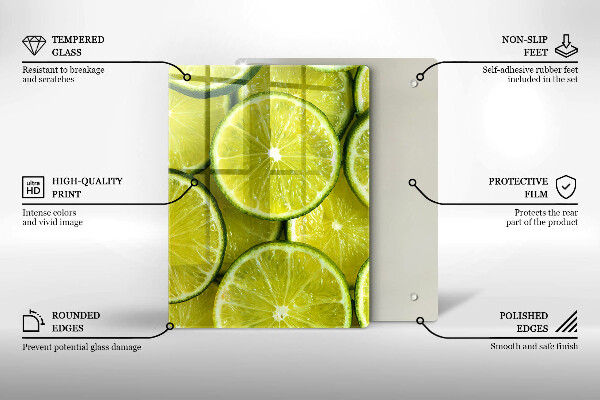Zaščitna plošča za štedilnik Rezine limete