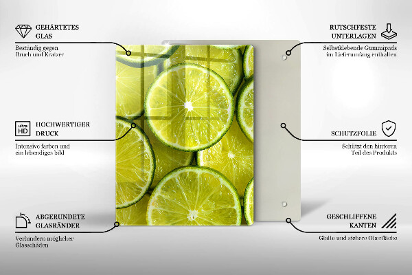 Zaščitna plošča za štedilnik Rezine limete
