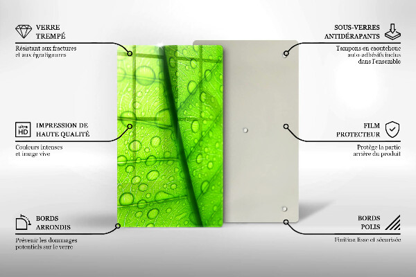 Zaščitna plošča za štedilnik Bližnji posnetek lista