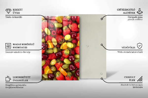 Zaščitna plošča za štedilnik Poletno sadje