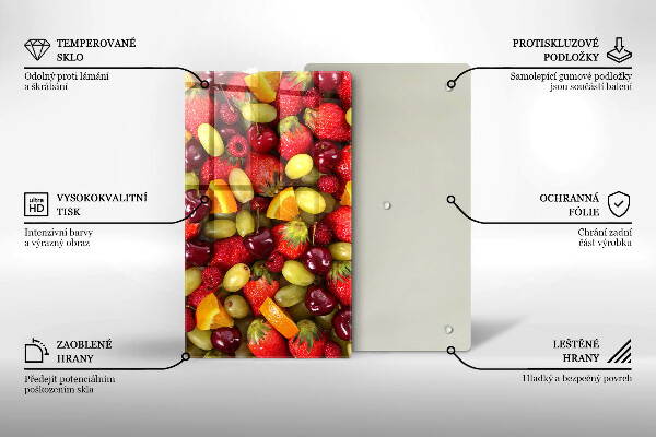 Zaščitna plošča za štedilnik Poletno sadje