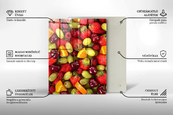 Zaščitna plošča za štedilnik Poletno sadje