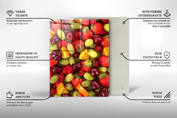Zaščitna plošča za štedilnik Poletno sadje