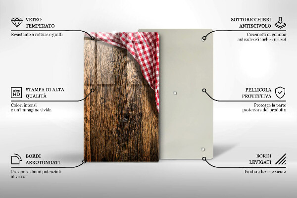 Zaščitna plošča za štedilnik Lesena miza