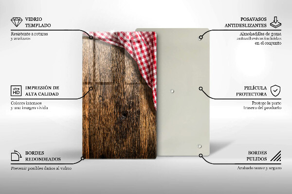 Zaščitna plošča za štedilnik Lesena miza