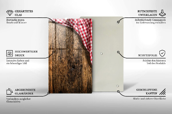 Zaščitna plošča za štedilnik Lesena miza