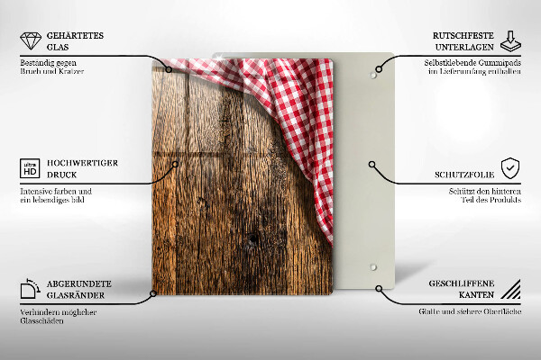 Zaščitna plošča za štedilnik Lesena miza