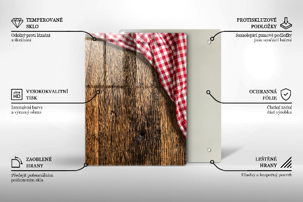 Zaščitna plošča za štedilnik Lesena miza