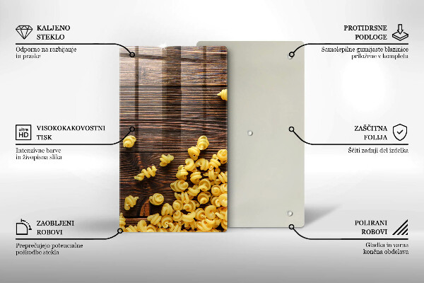 Zaščitna plošča za štedilnik Testenine na mizi