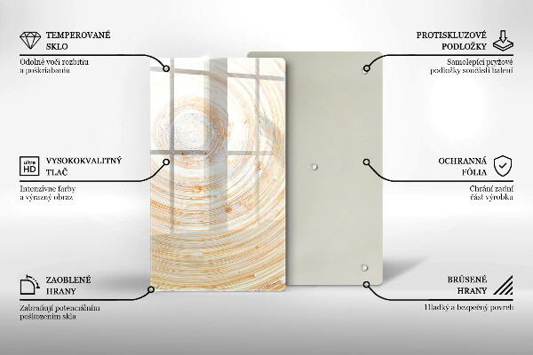 Zaščitna plošča za štedilnik Tekstura lesa