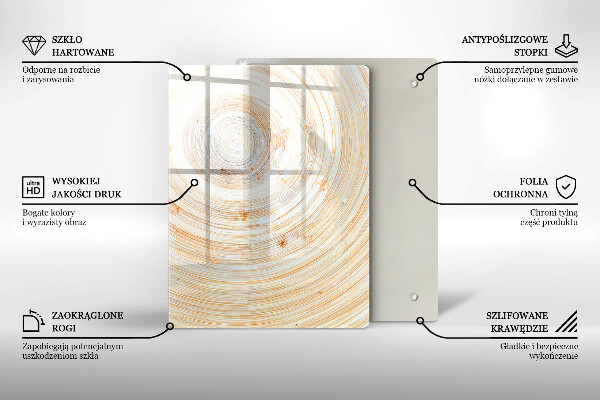 Zaščitna plošča za štedilnik Tekstura lesa