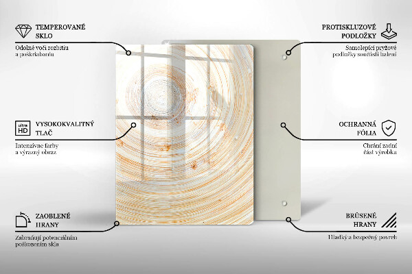 Zaščitna plošča za štedilnik Tekstura lesa