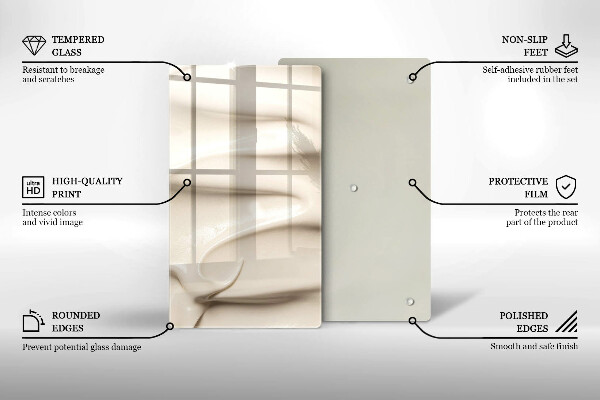 Zaščitna plošča za štedilnik Kremni sladoled