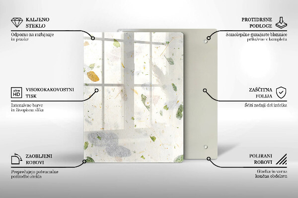 Zaščitna plošča za štedilnik Padajoče listje